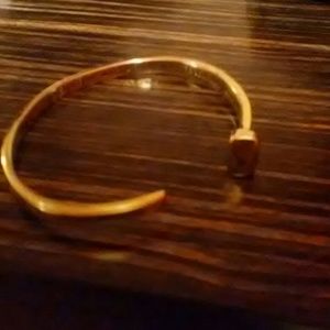 John 3:16 heavy gold tone bangle